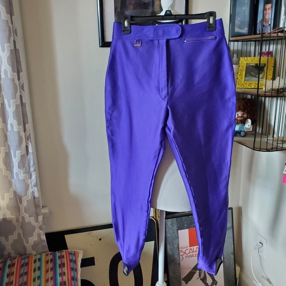 Vintage Pants - Fera Skiwear Purple Stirrup Pants